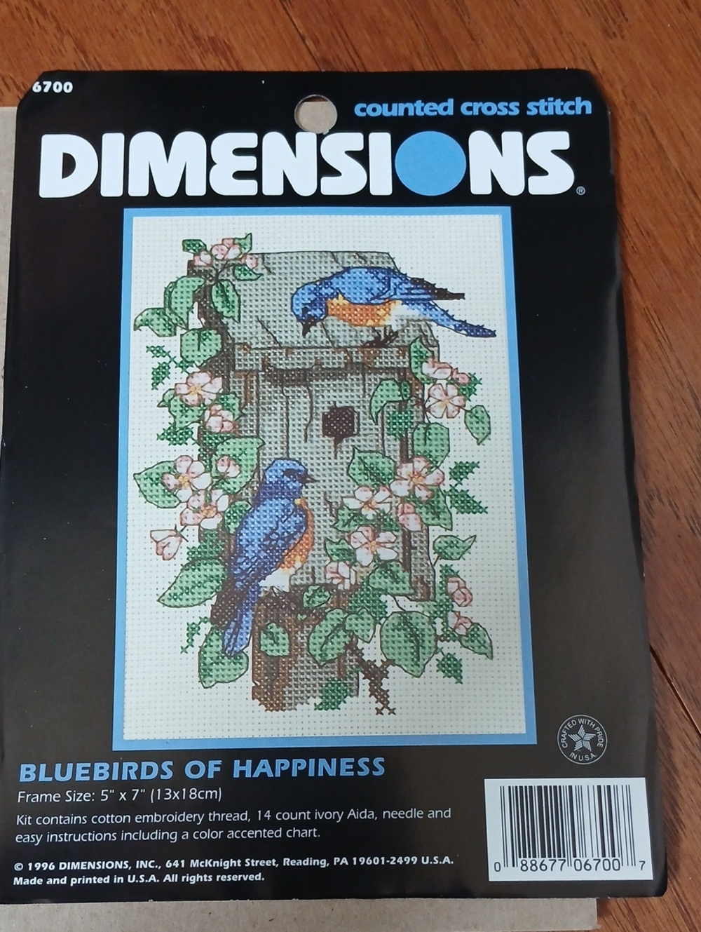 Dimensions Cross Stitch Bluebirds Happiness Birdhouse